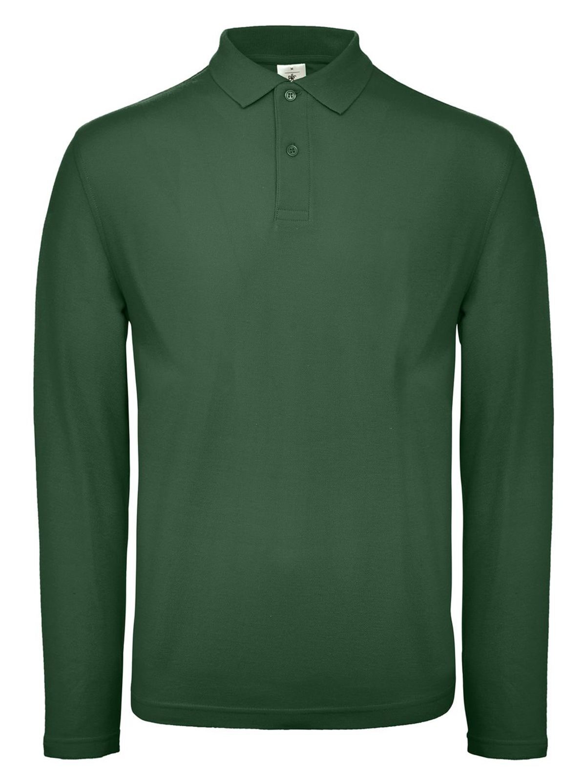 Men´s Long Sleeve Polo ID.001 - BG540 - Bottle Green