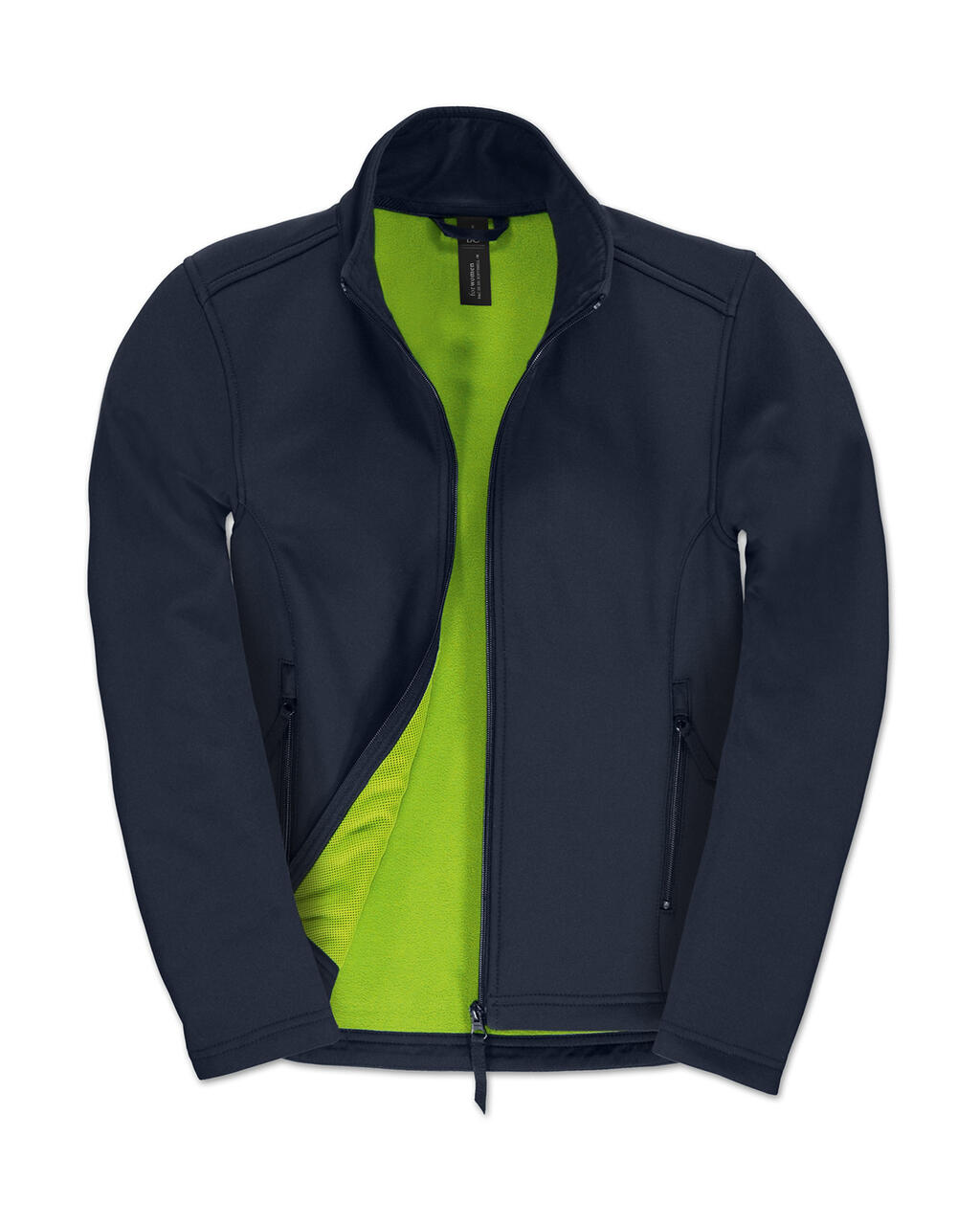 Veste softshell femme ID701/fr/femme - 270 - Bleu marine/vert fluo