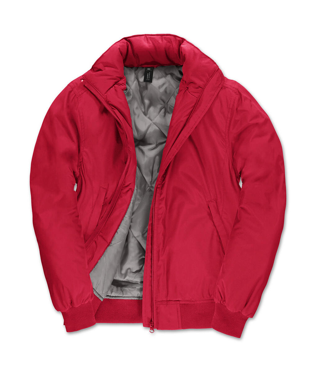 Veste bomber à col rond pour femme - DE470 - Denim