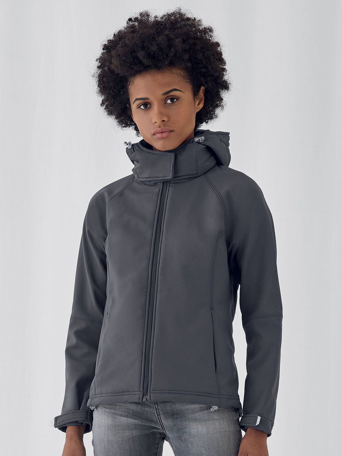 Softshelljacke mit Kapuze für Damen