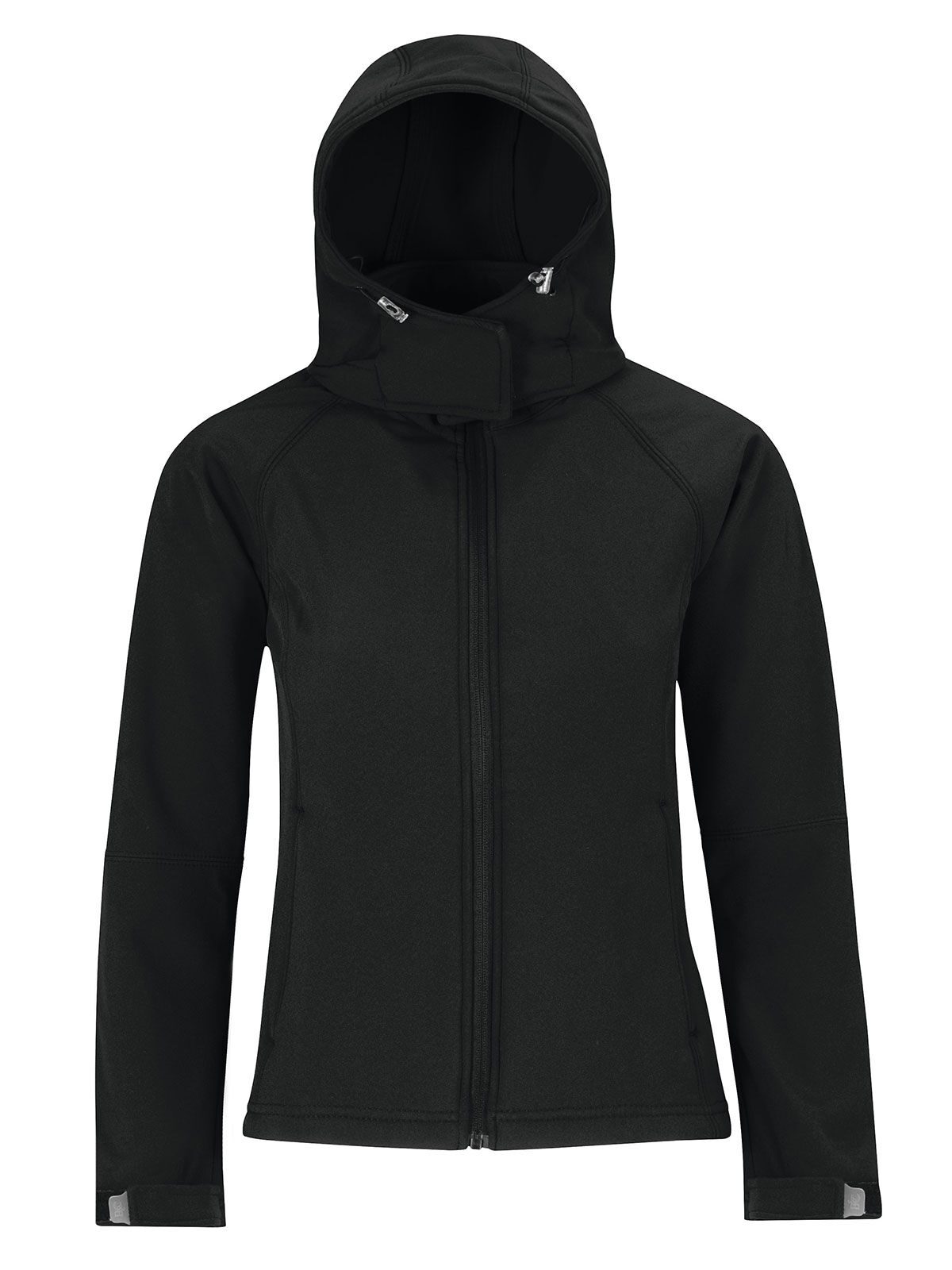Softshelljacke mit Kapuze für Damen - BL002 - Schwarz