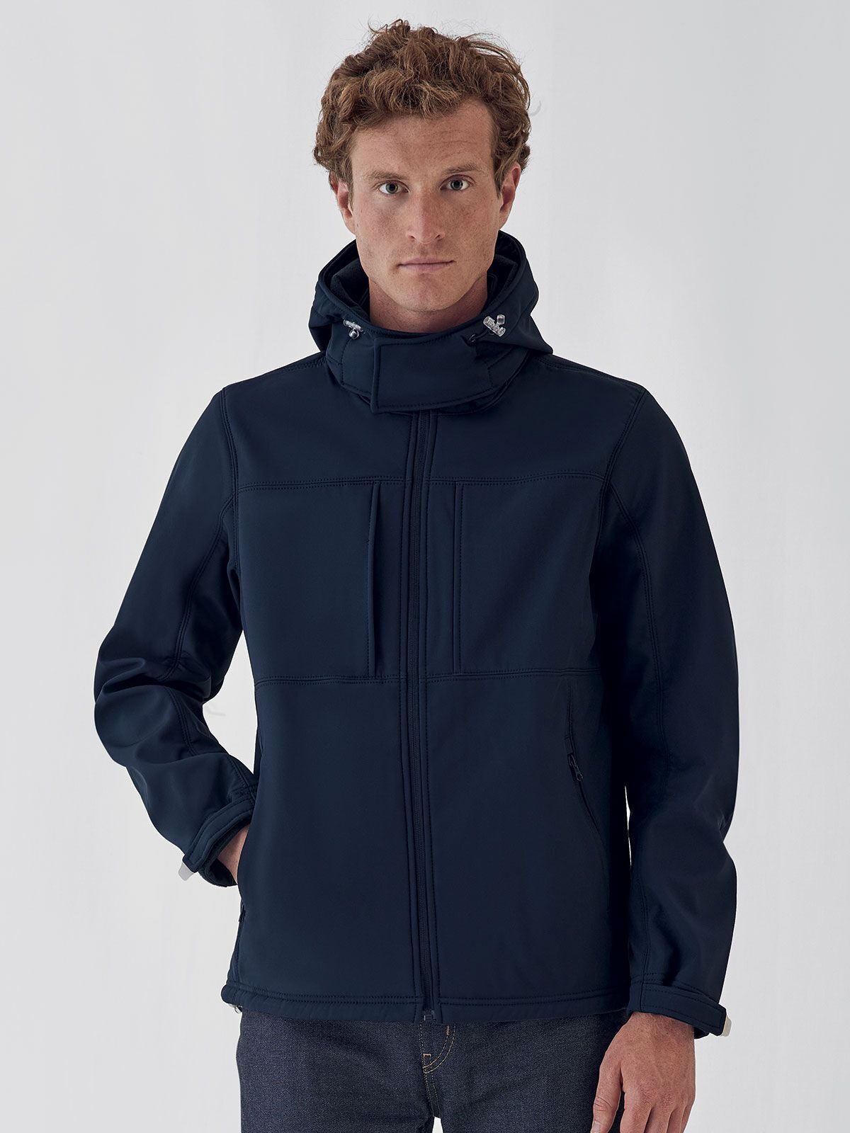 Softshelljacke mit Kapuze für Herren