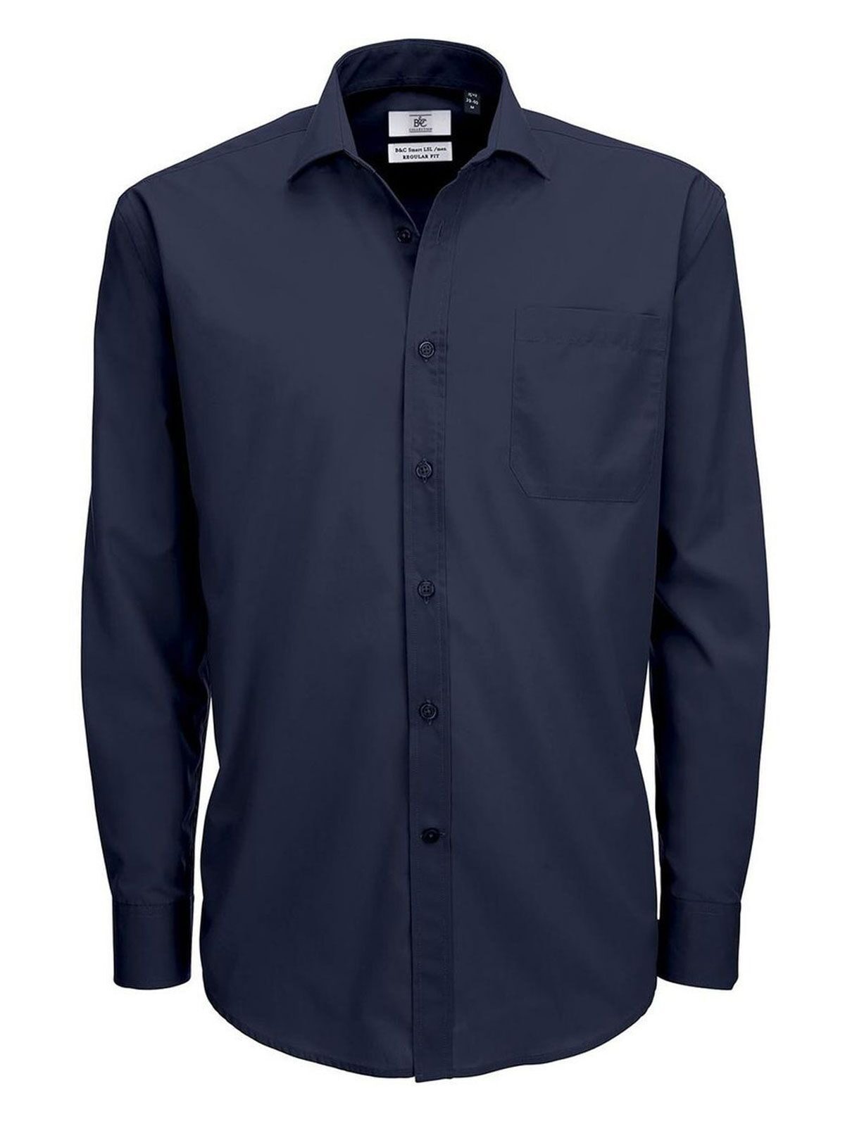 Chemise en popeline Smart LSL/fr/homme - NA003 - Marine