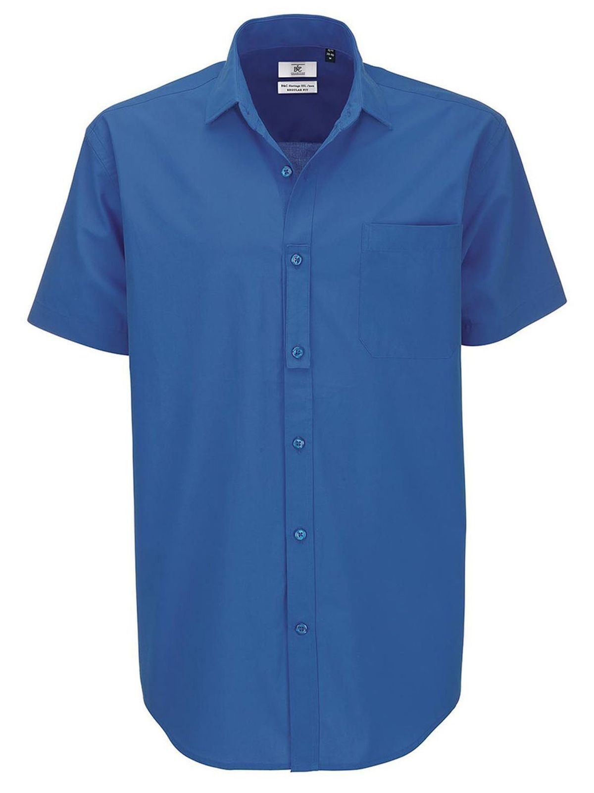 Chemise en popeline Heritage SSL/fr/homme - BC455 - Blue Chip
