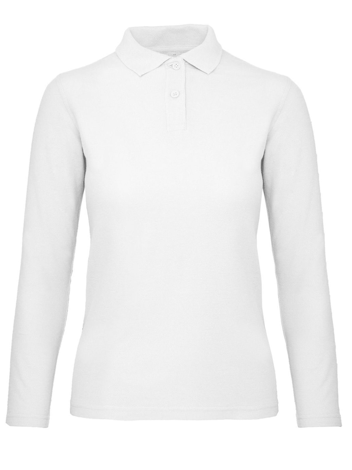 Women´s Long Sleeve Polo ID.001 - WH001 - White