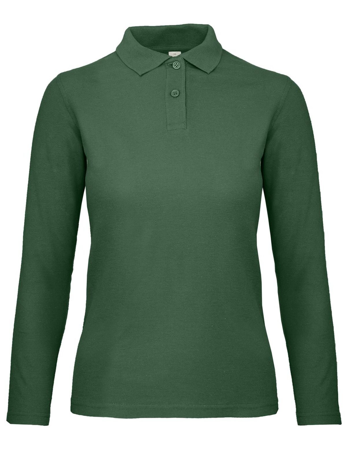 Women´s Long Sleeve Polo ID.001 - BG540 - Bottle Green