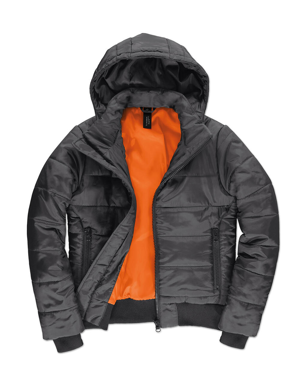 Damenjacke Superhood - 170 - Dunkelgrau/Neonorange