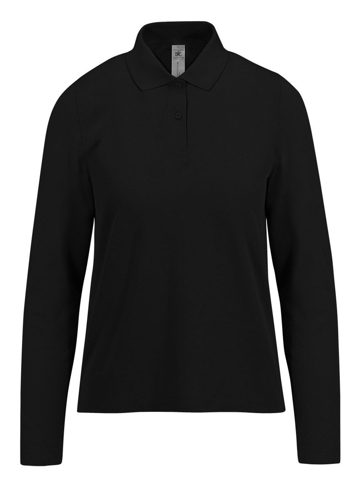 Mon polo 210 manches longues / Femme - BL002 - Noir