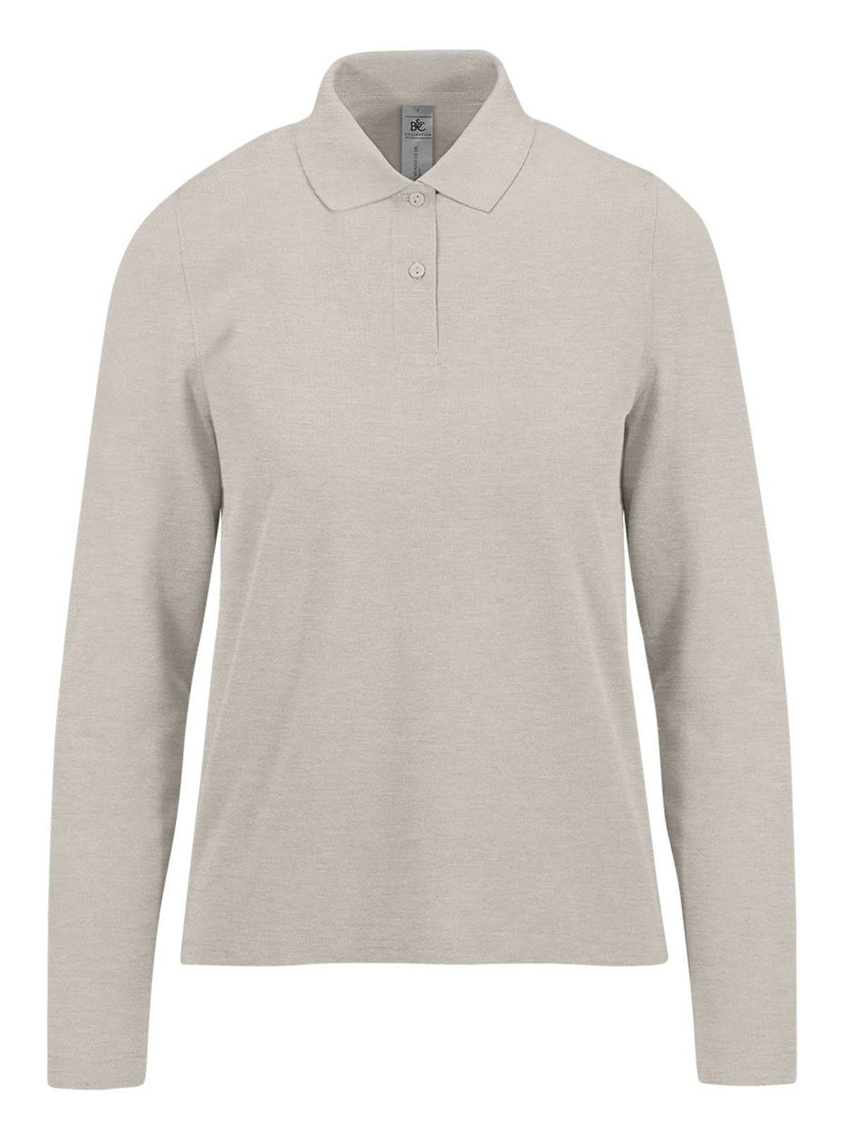 Mon polo 210 manches longues / Femme - HG601 - Gris bruyère brumeux