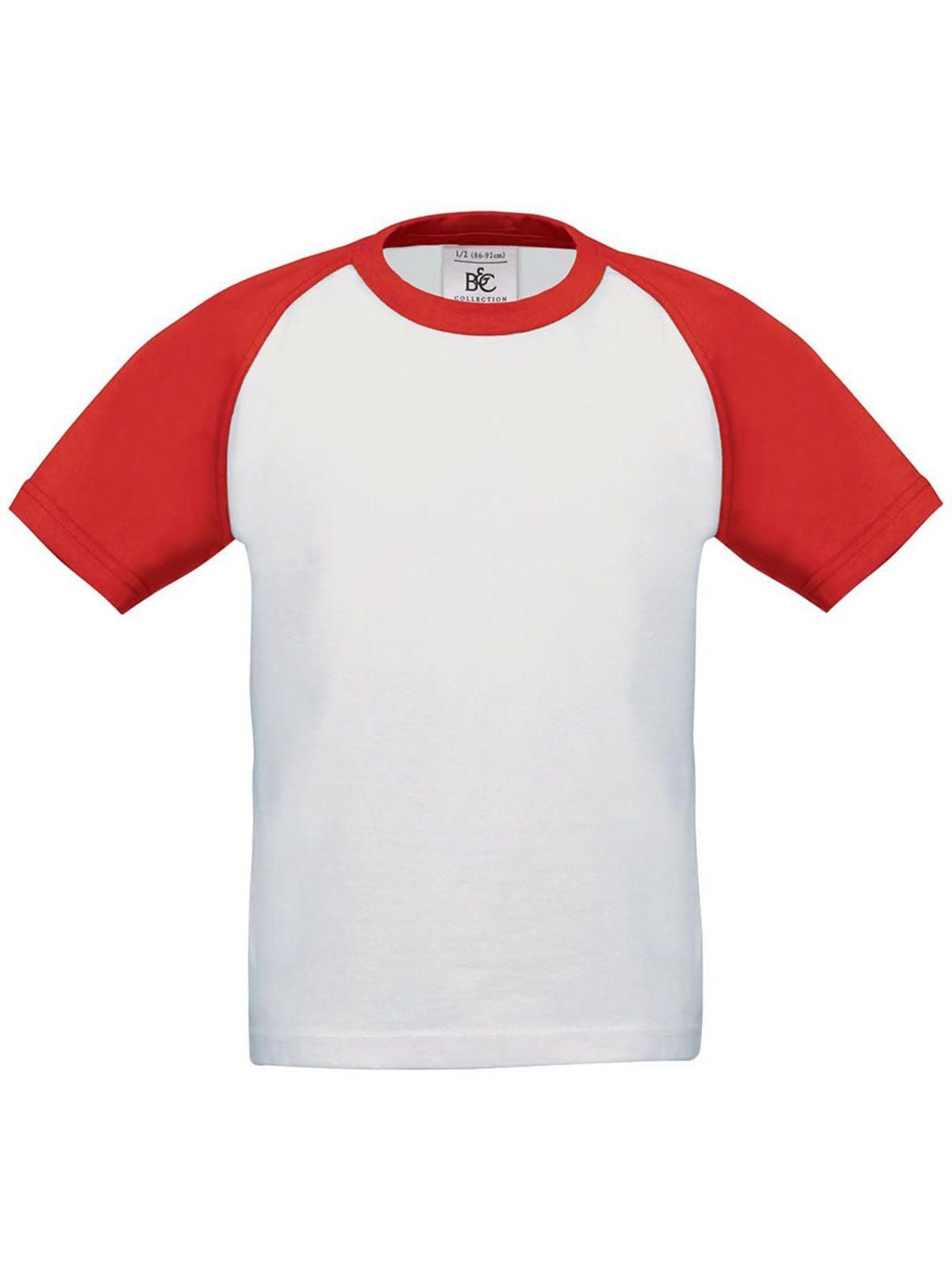 Kids´ T-Shirt Base-Ball - 903 - White/Red