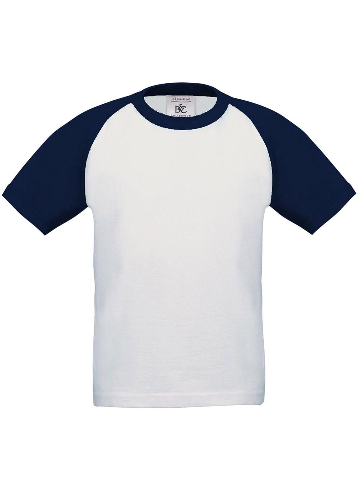 Kids´ T-Shirt Base-Ball - 908 - White/Navy
