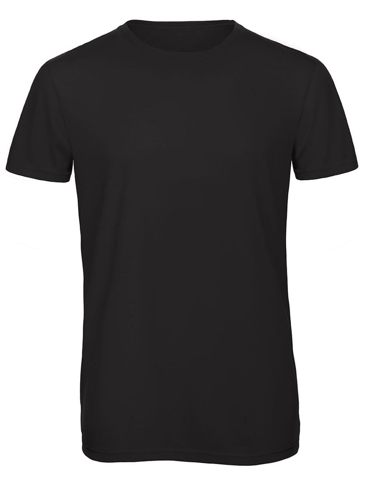 T-shirt homme en mélange de trois matières - BL002 - Noir