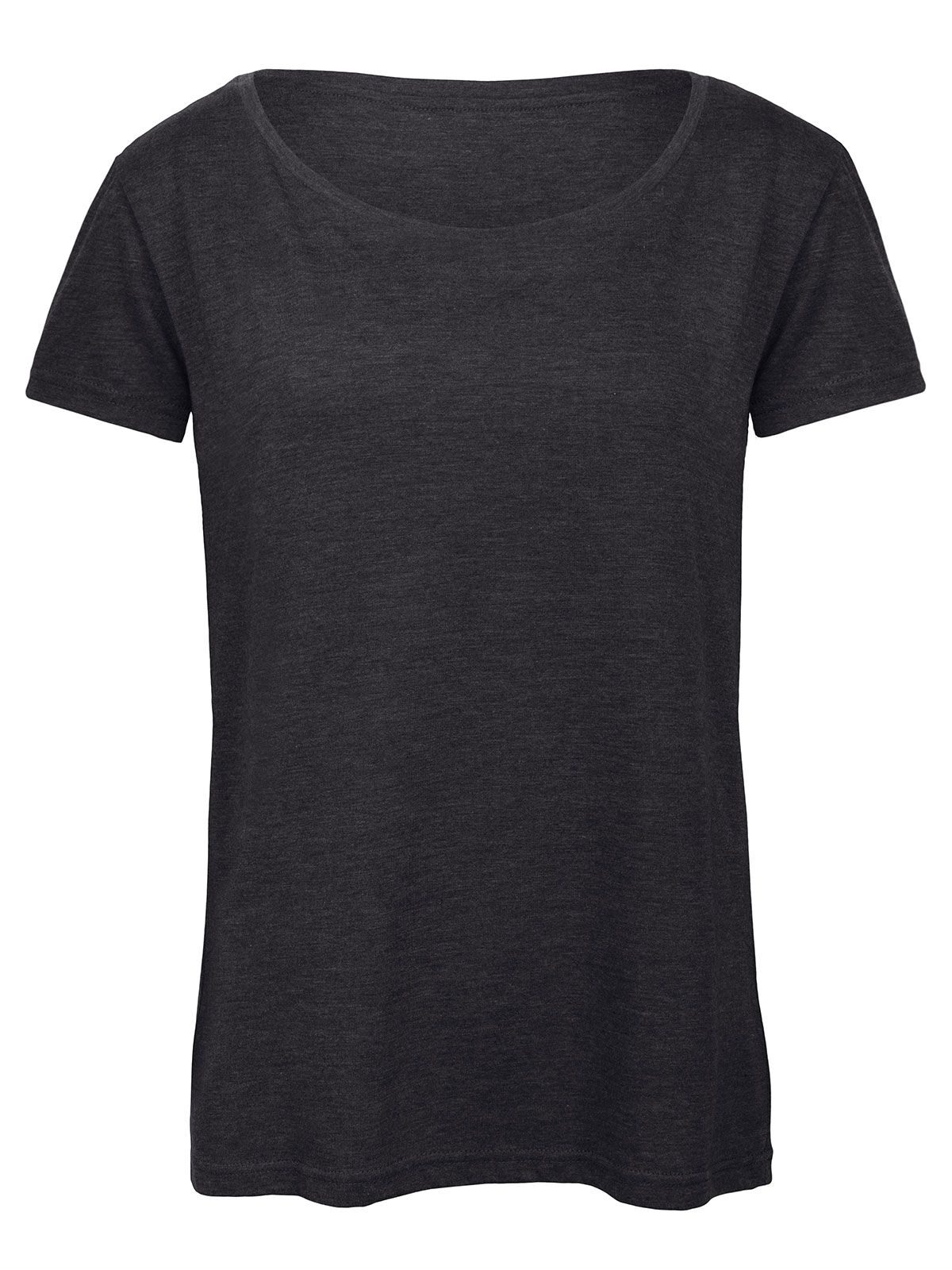 Damen-Triblend-T-Shirt - 614 - Hearther Dunkelgrau