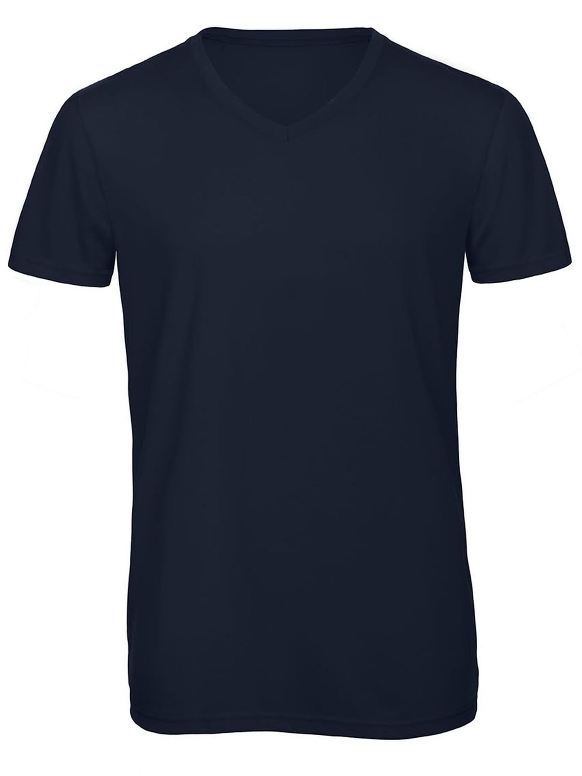 Herren-T-Shirt mit V-Ausschnitt aus Triblend-Material - NA003 - Marine