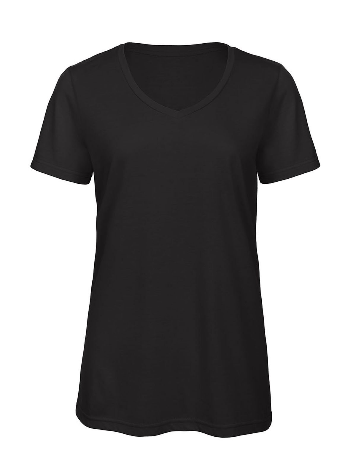 Women´s V-Neck Triblend T-Shirt - BL002 - Black