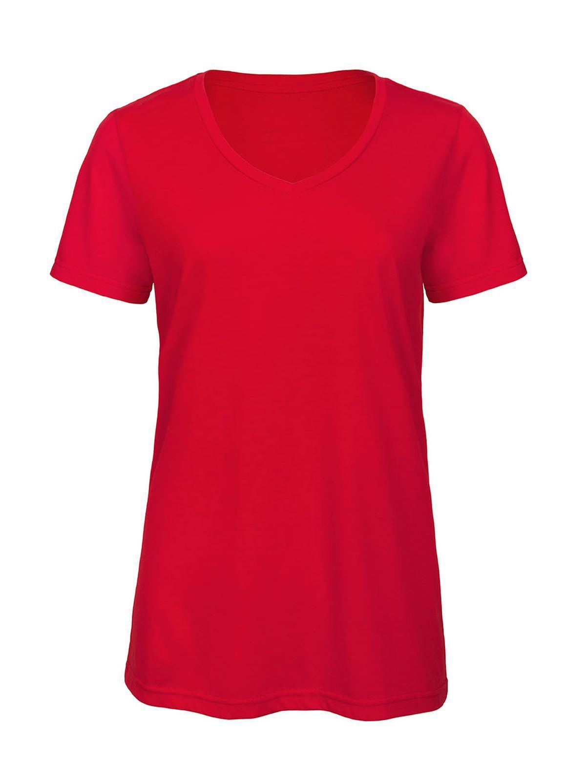 Women´s V-Neck Triblend T-Shirt - RE004 - Red