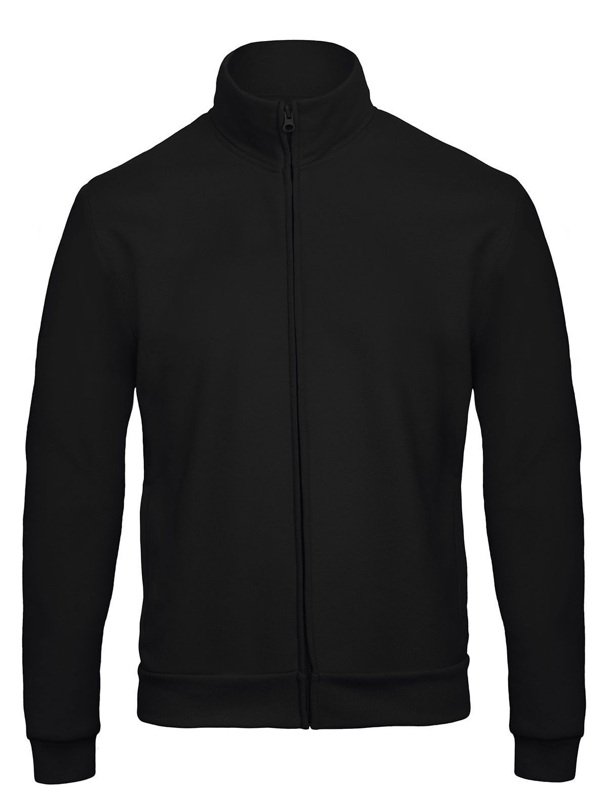 Sweat-shirt unisexe à fermeture éclair longue ID206 - BL002 - Noir