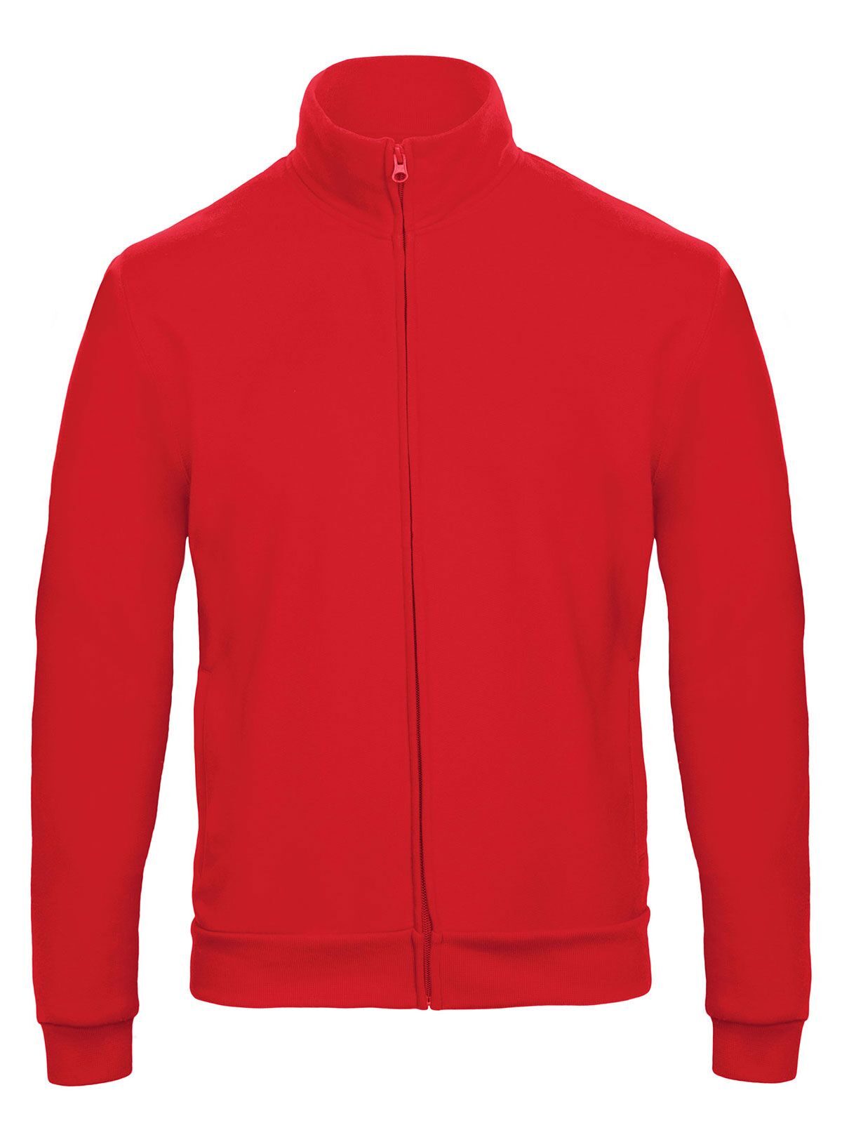 Sweat-shirt unisexe à fermeture éclair longue ID206 - RE004 - Rouge