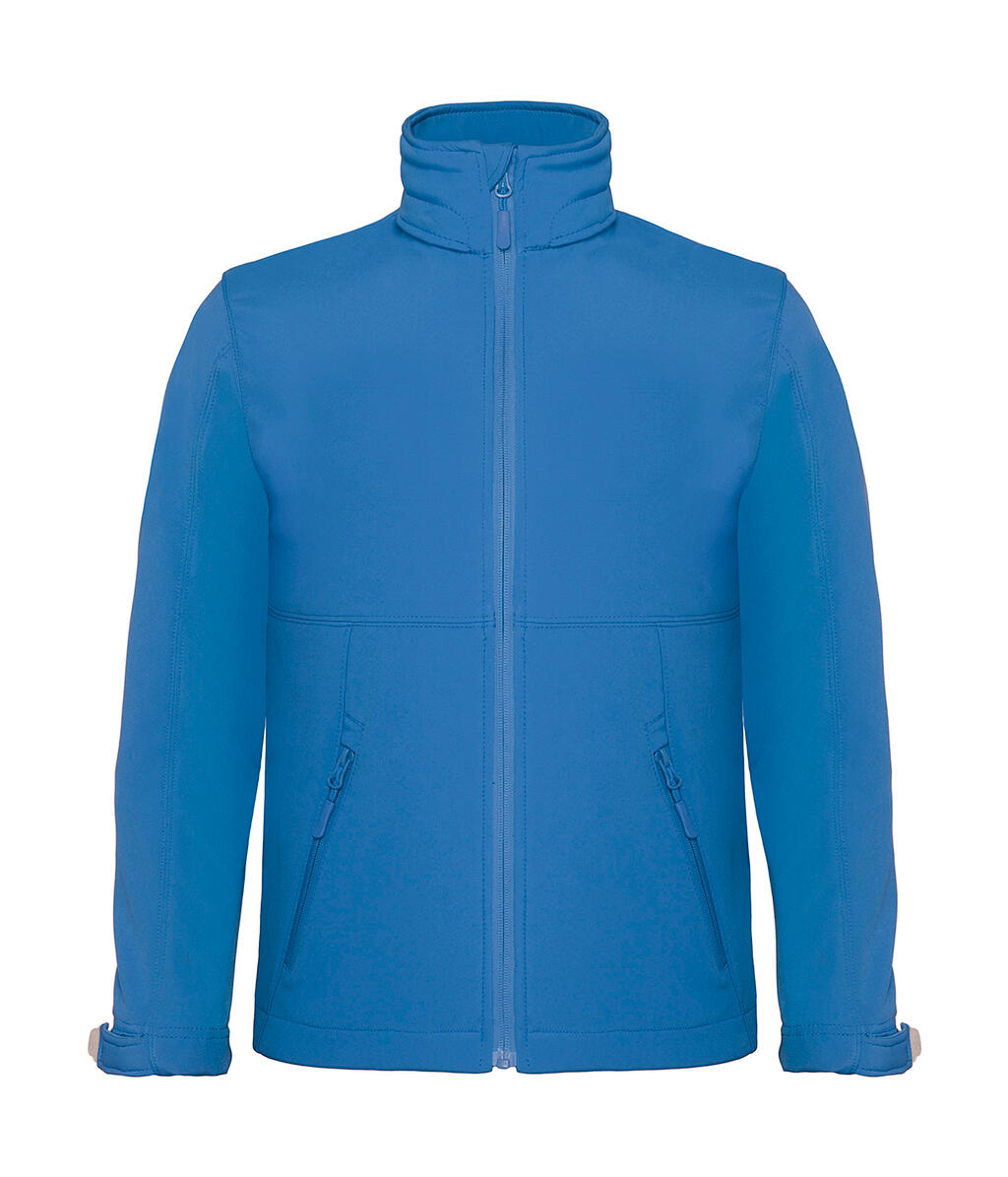 Softshelljacke mit Kapuze für Kinder - 316 - Azurblau