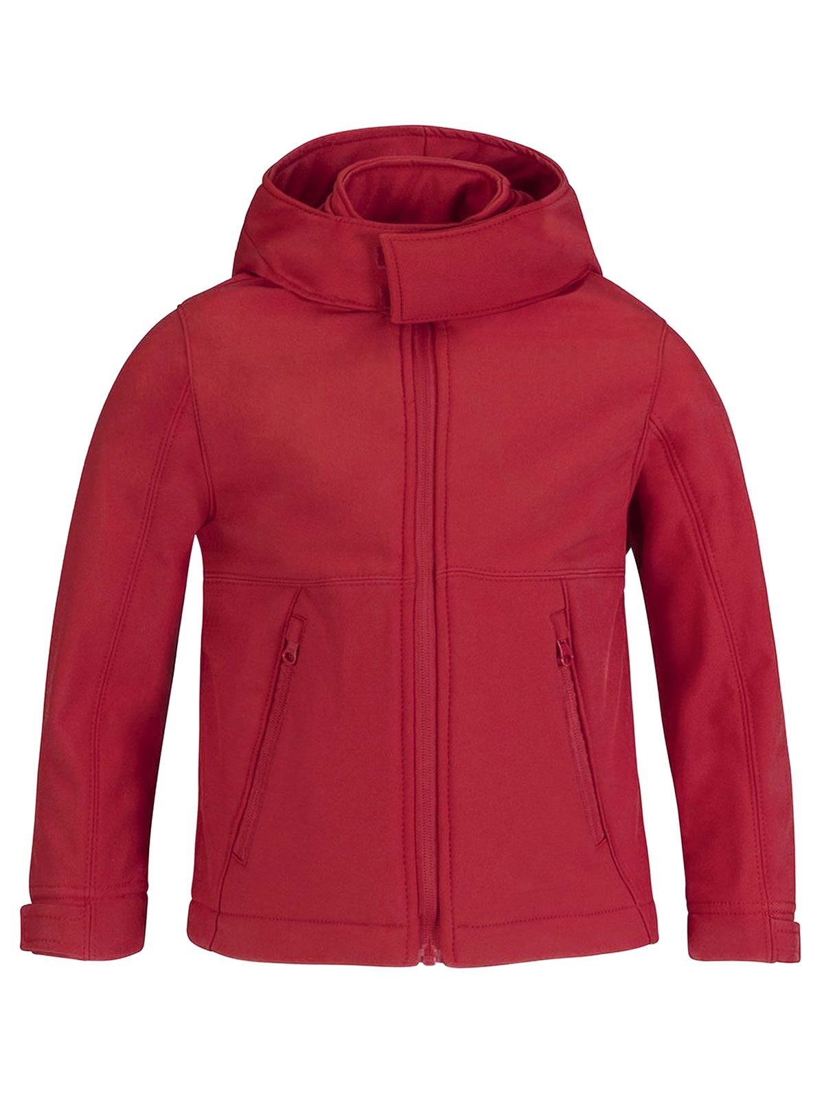 Softshelljacke mit Kapuze für Kinder - RE004 - Rot