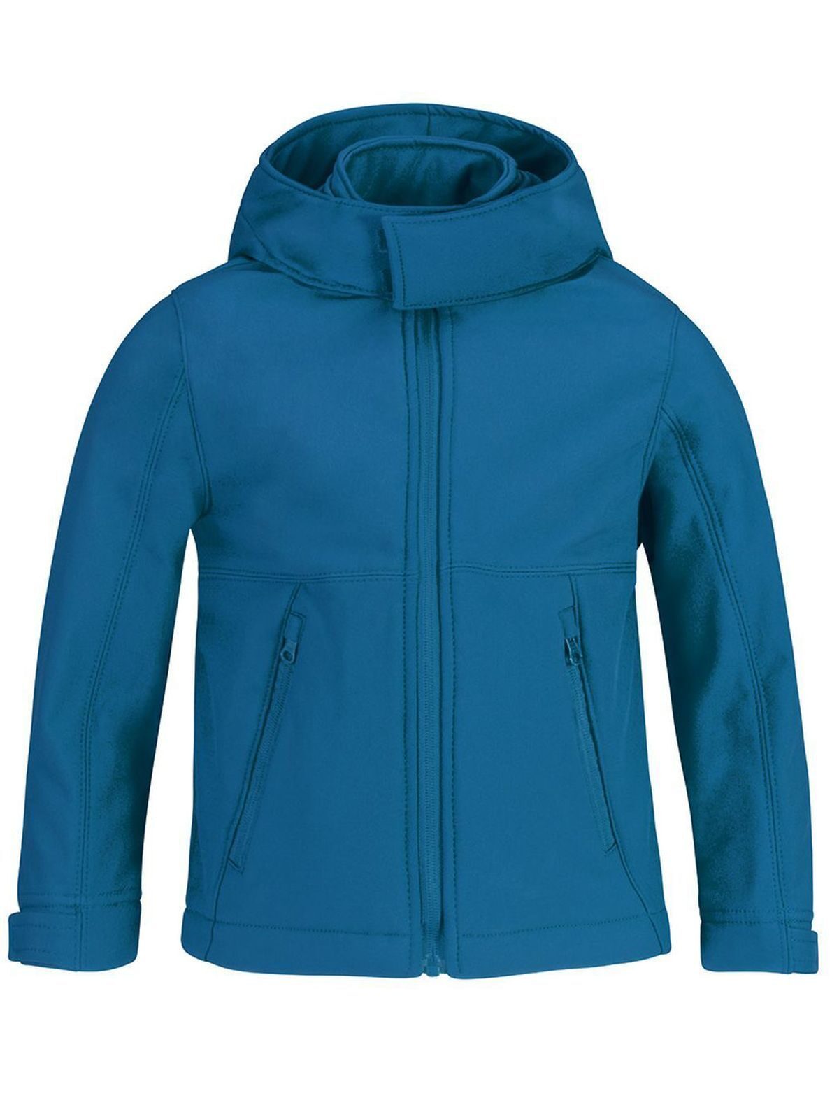 Softshelljacke mit Kapuze für Kinder - AZ430 - Azurblau