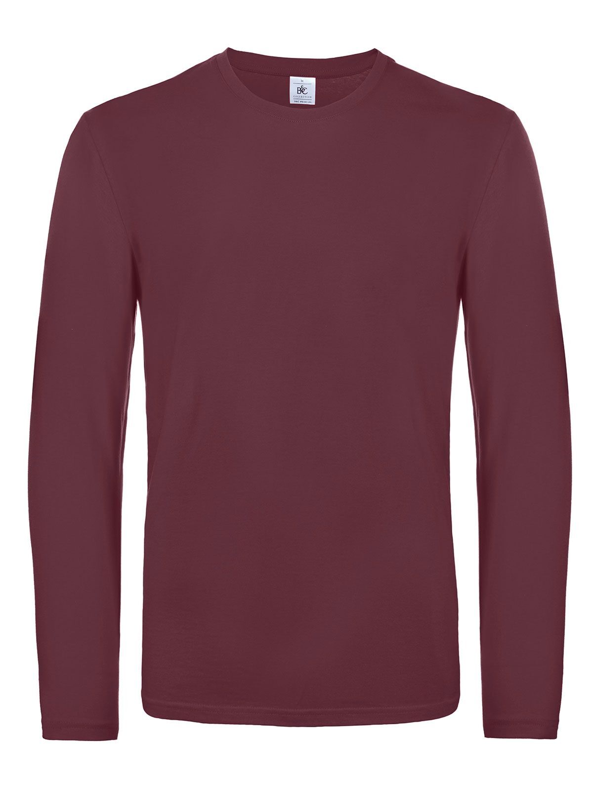 T-shirt homme #E190 manches longues - BU370 - Bourgogne