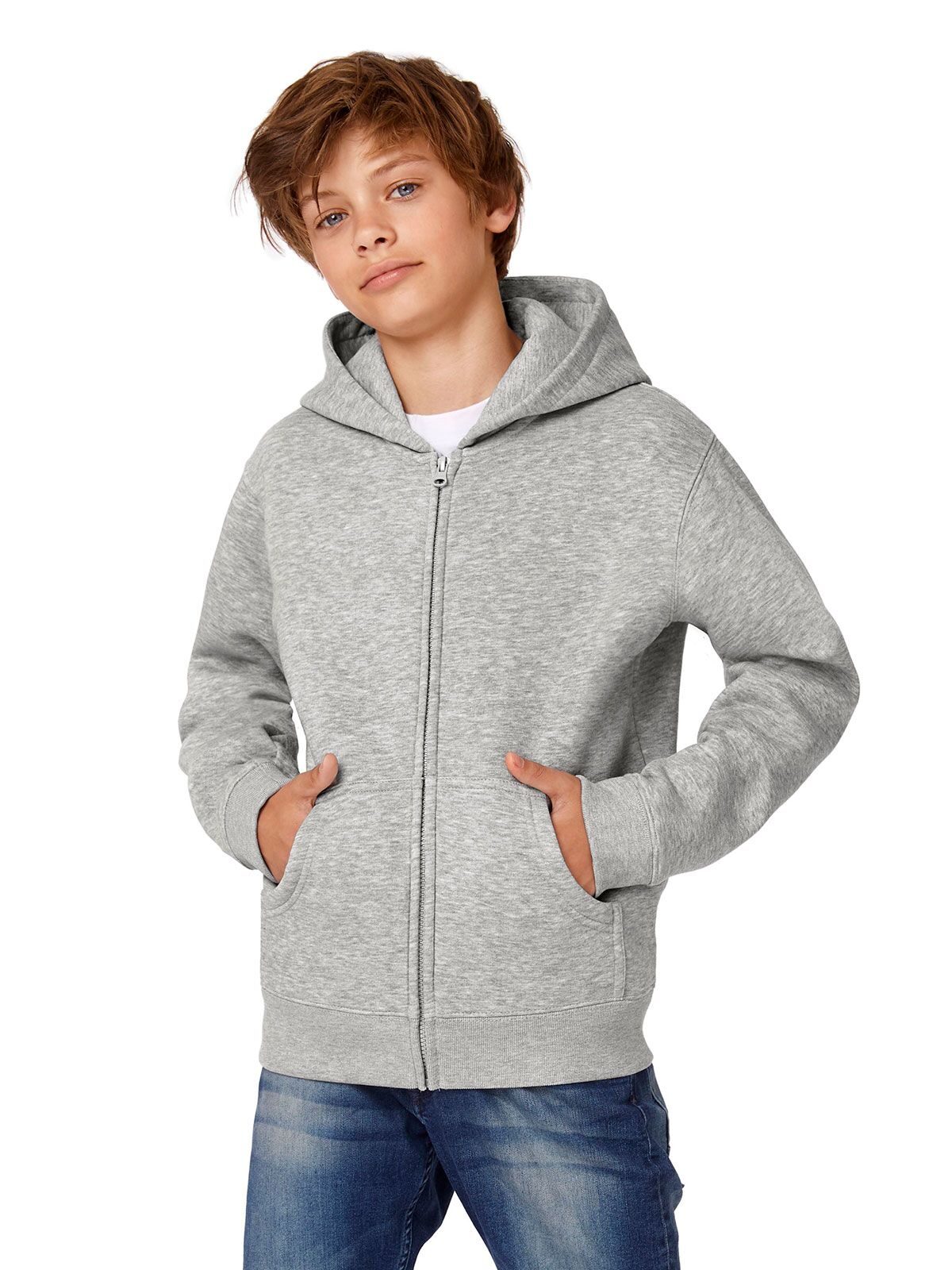 Kids´ Hooded Full Zip Sweat