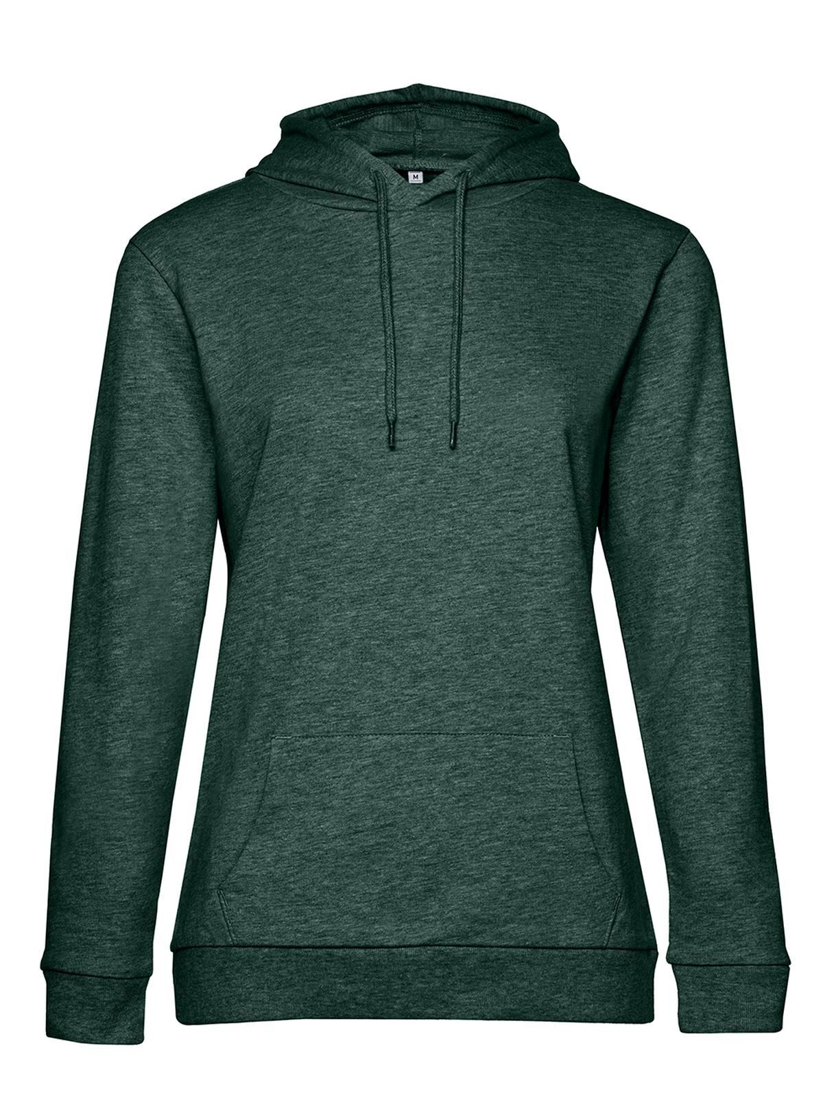 Sweat à capuche/fr/femme - HD618 - Vert foncé chiné