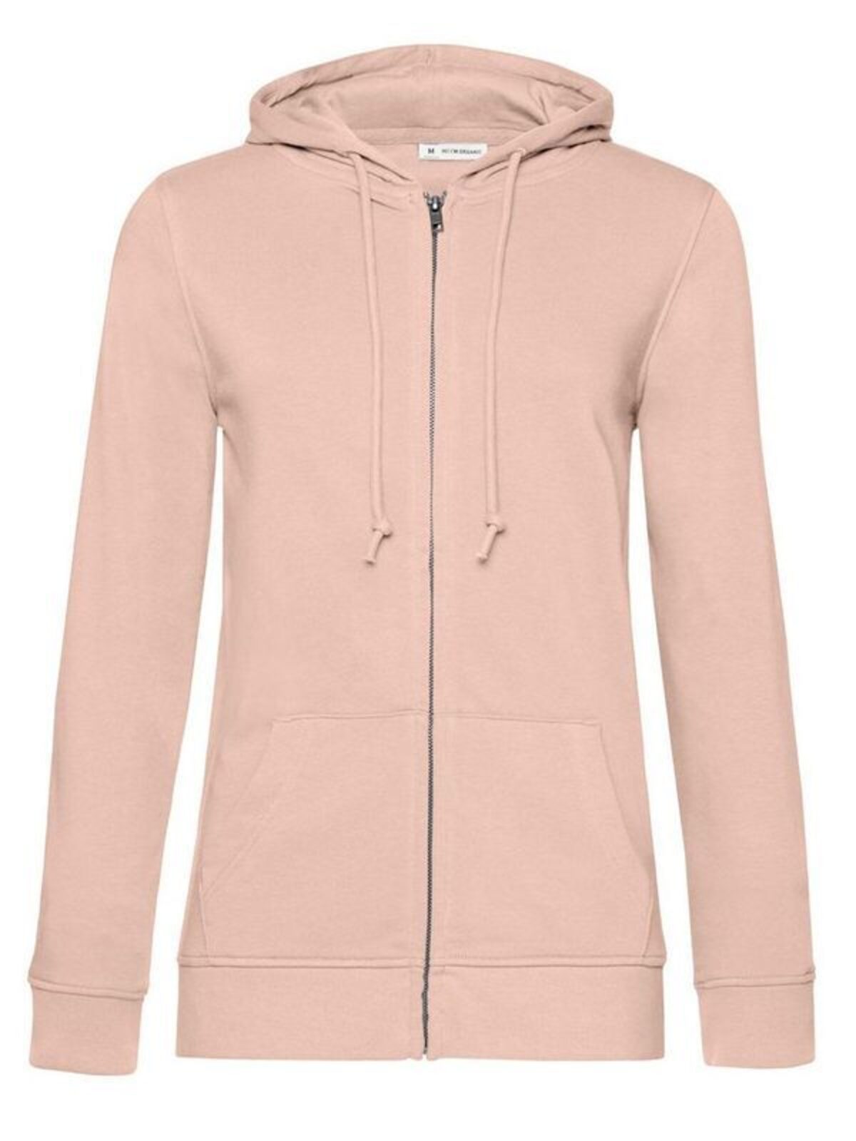 Sweat à capuche zippé bio /fr/femme - SR306 - Rose tendre
