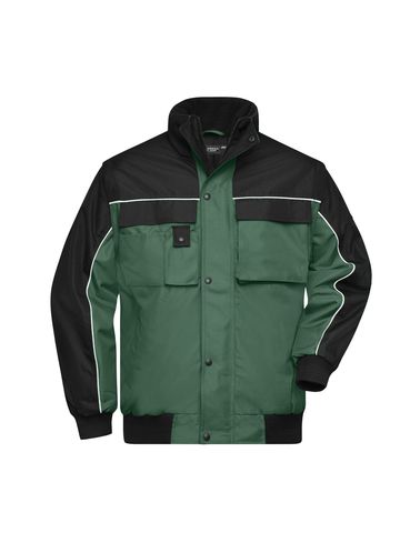 Workwear Jacket - DGRBL - Dark-Green-Black
