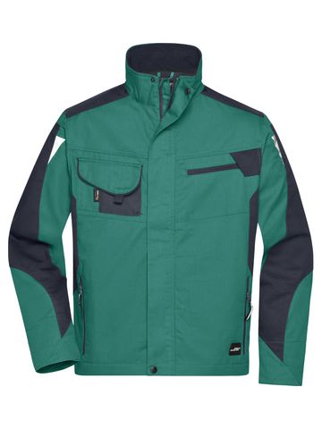 Workwear Jacket - DGRBL - Dark-Green-Black