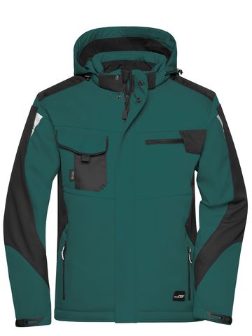 Craftsmen Softshell Jacket - DGRBL - Dark-Green-Black