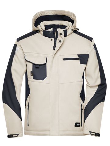 Craftsmen Softshell Jacket - STBL - Stone-Black