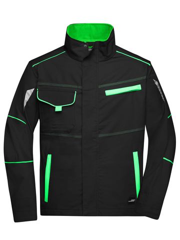 Workwear Jacket - BLLIM - Black-Lime- Green