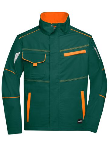 Workwear Jacket - DGROR - Dark-Green-Orange