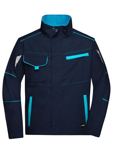 Workwear Jacket - NYTU - Navy-Turquoise