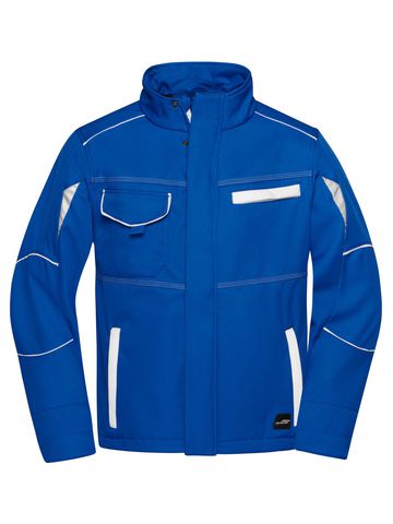 Workwear Softshell Jacket-Level 2 - RYWH - Royal-White
