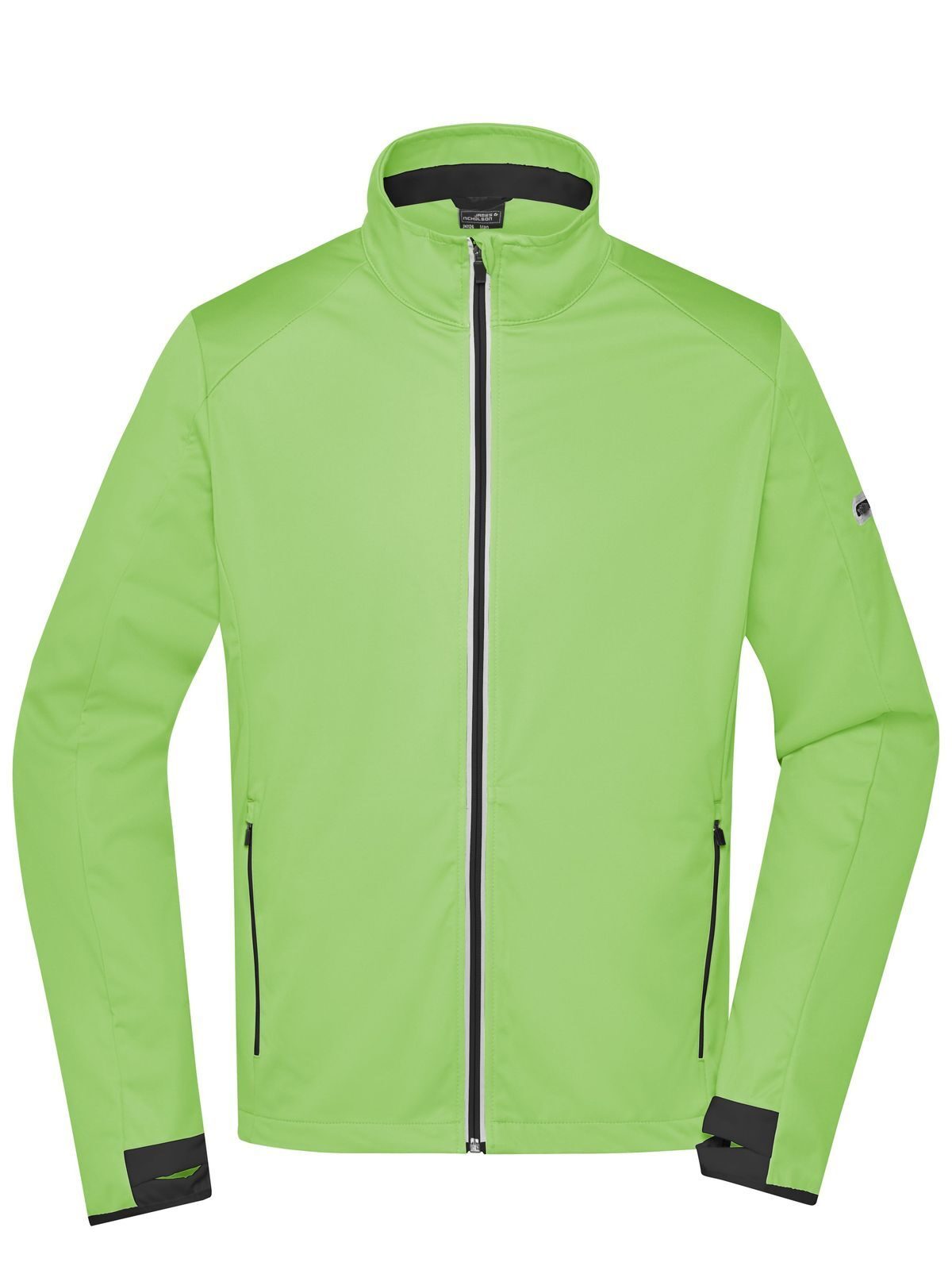Veste softshell de sport pour homme - BGRBL - Vert vif - Noir