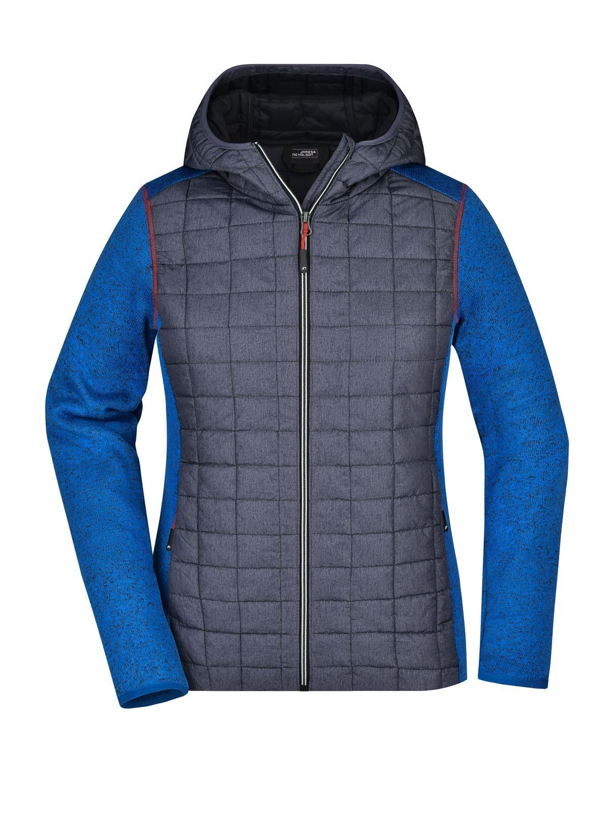 Ladies´ Knitted Hybrid Jacket - RMANM - melange - anthracite - melane
