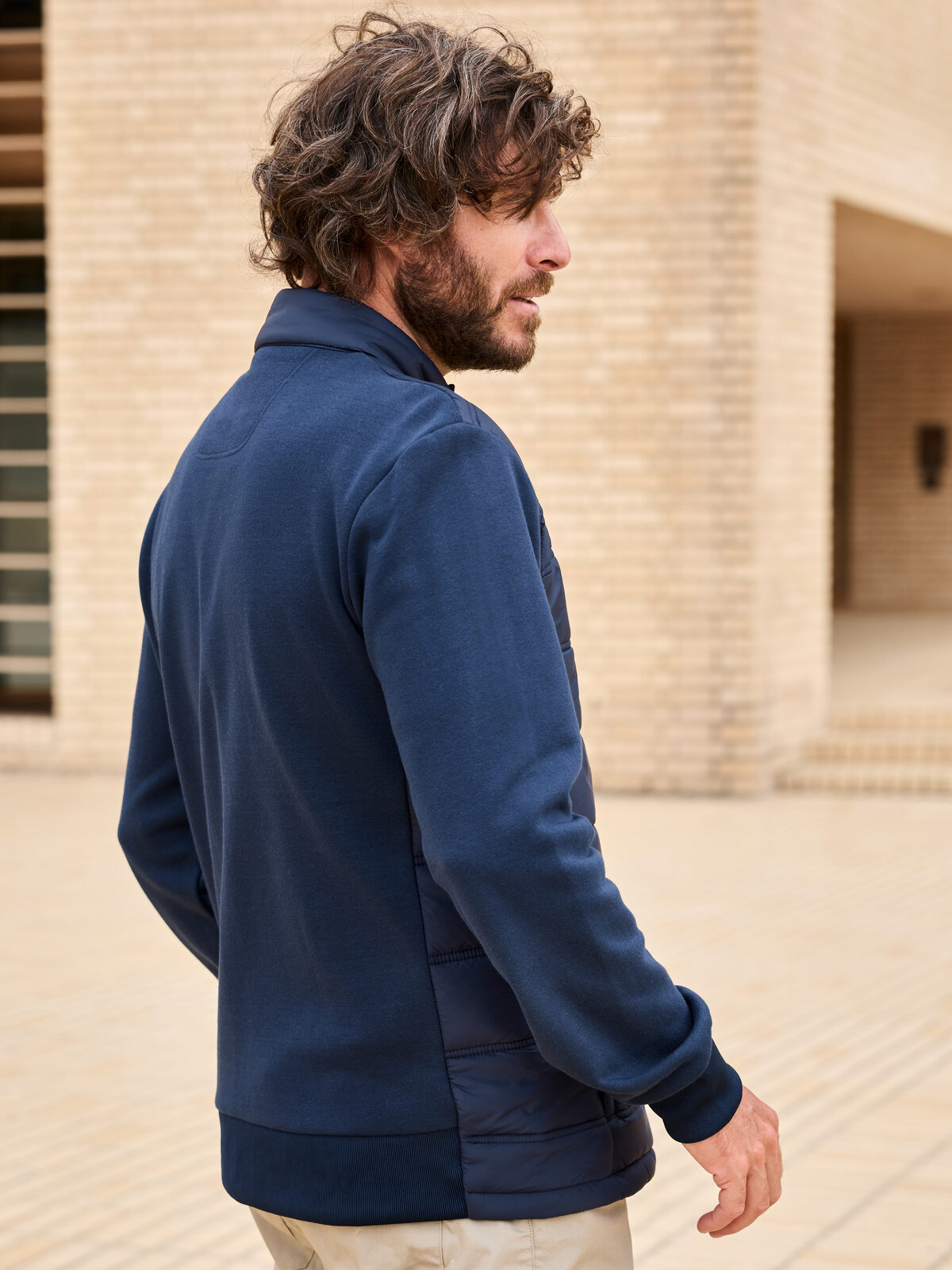 Hybrid-Sweatjacke für Herren