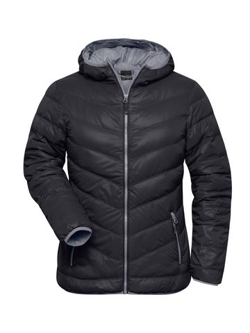 Damen-Daunenjacke - BLGRE - Schwarzgrau