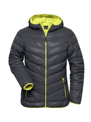 Damen-Daunenjacke - CBAY - CBAY – Kohlenstoff – Säure – Gelb