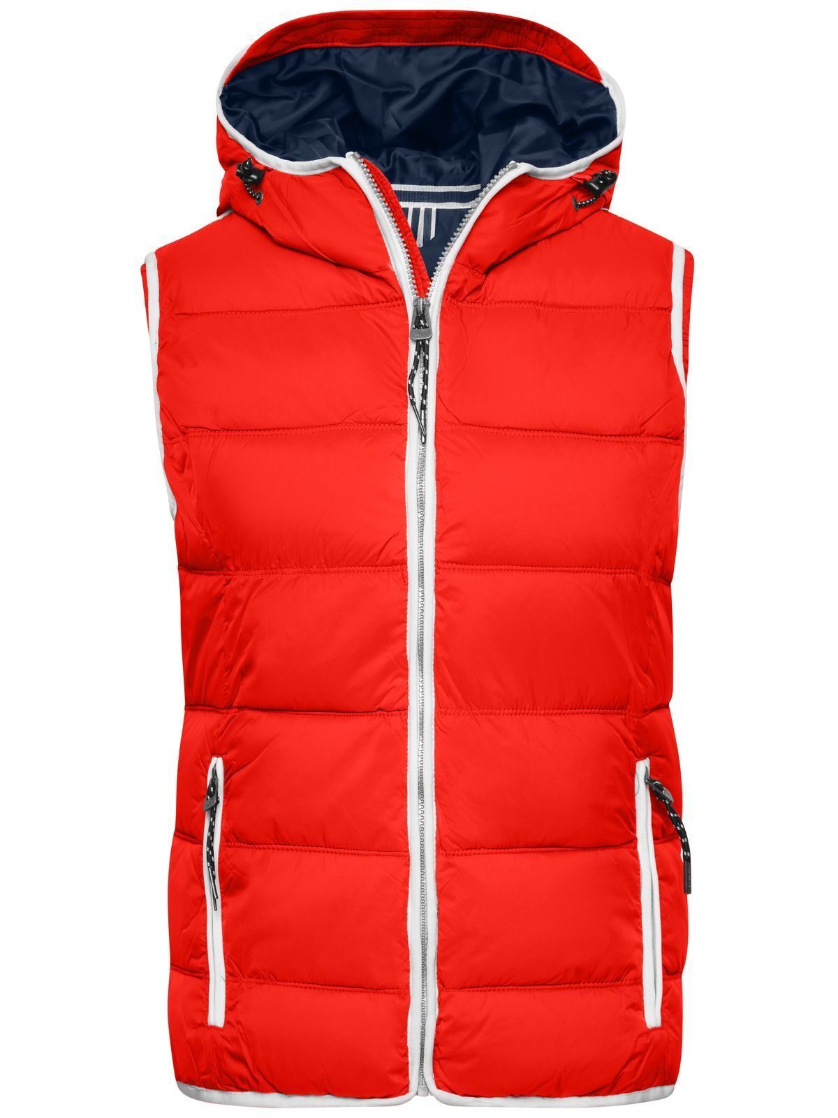 Ladies´ Maritime Vest - RDWH - Red-white