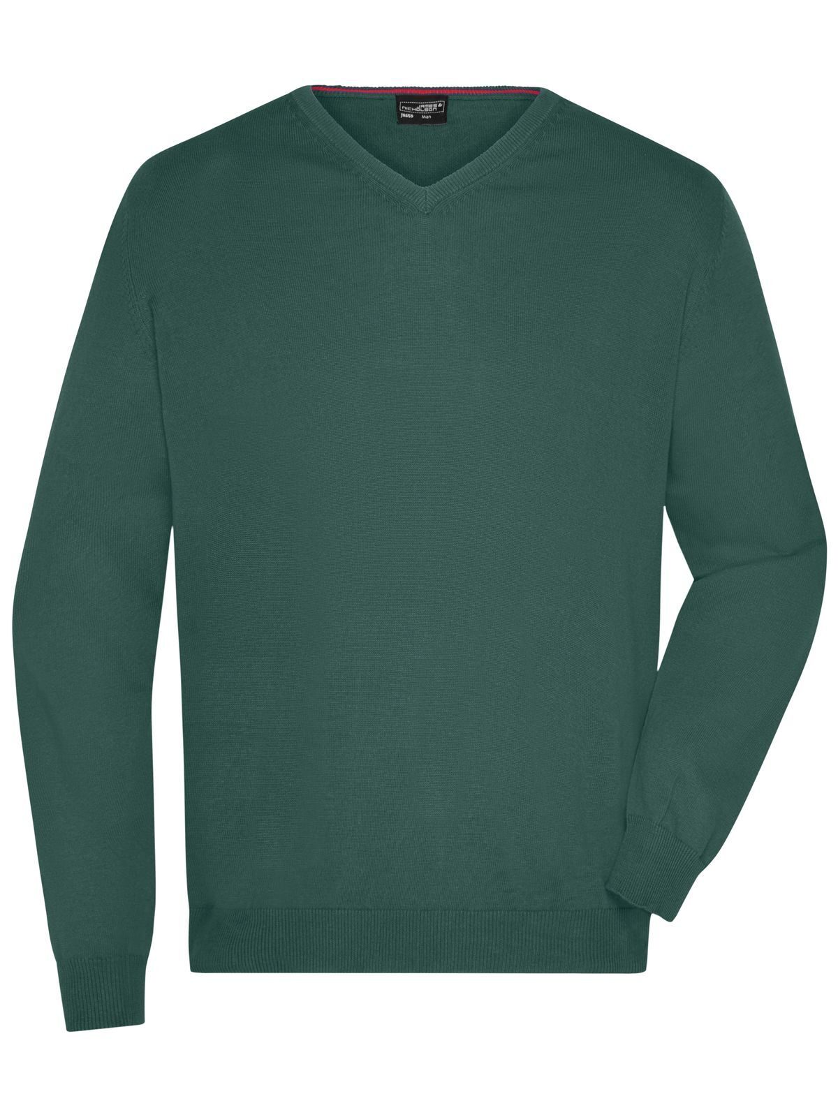 Men´s V-Neck Pullover - FO - Forest green