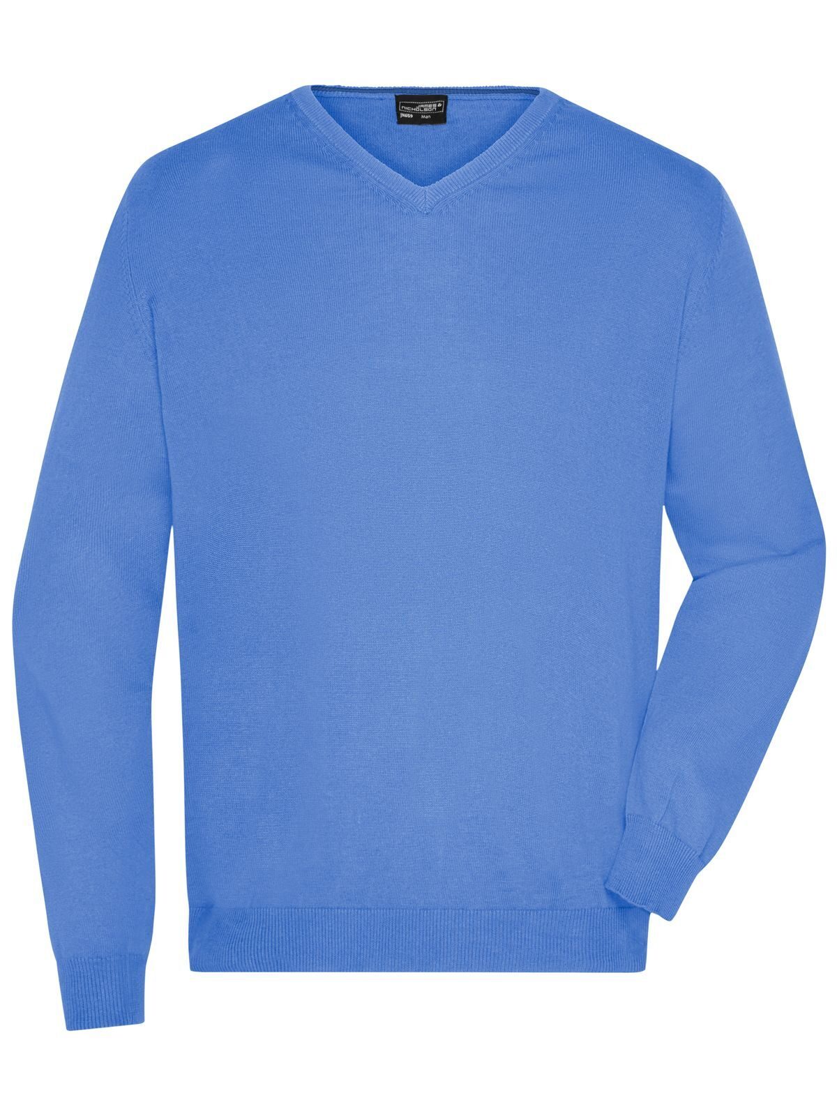 Men´s V-Neck Pullover - GLBLU - Glacier blue