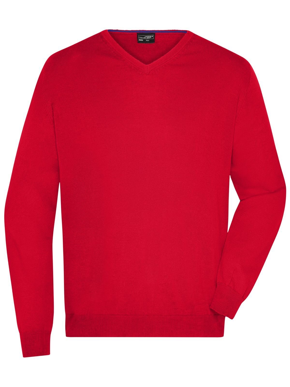 Men´s V-Neck Pullover - RD - Red