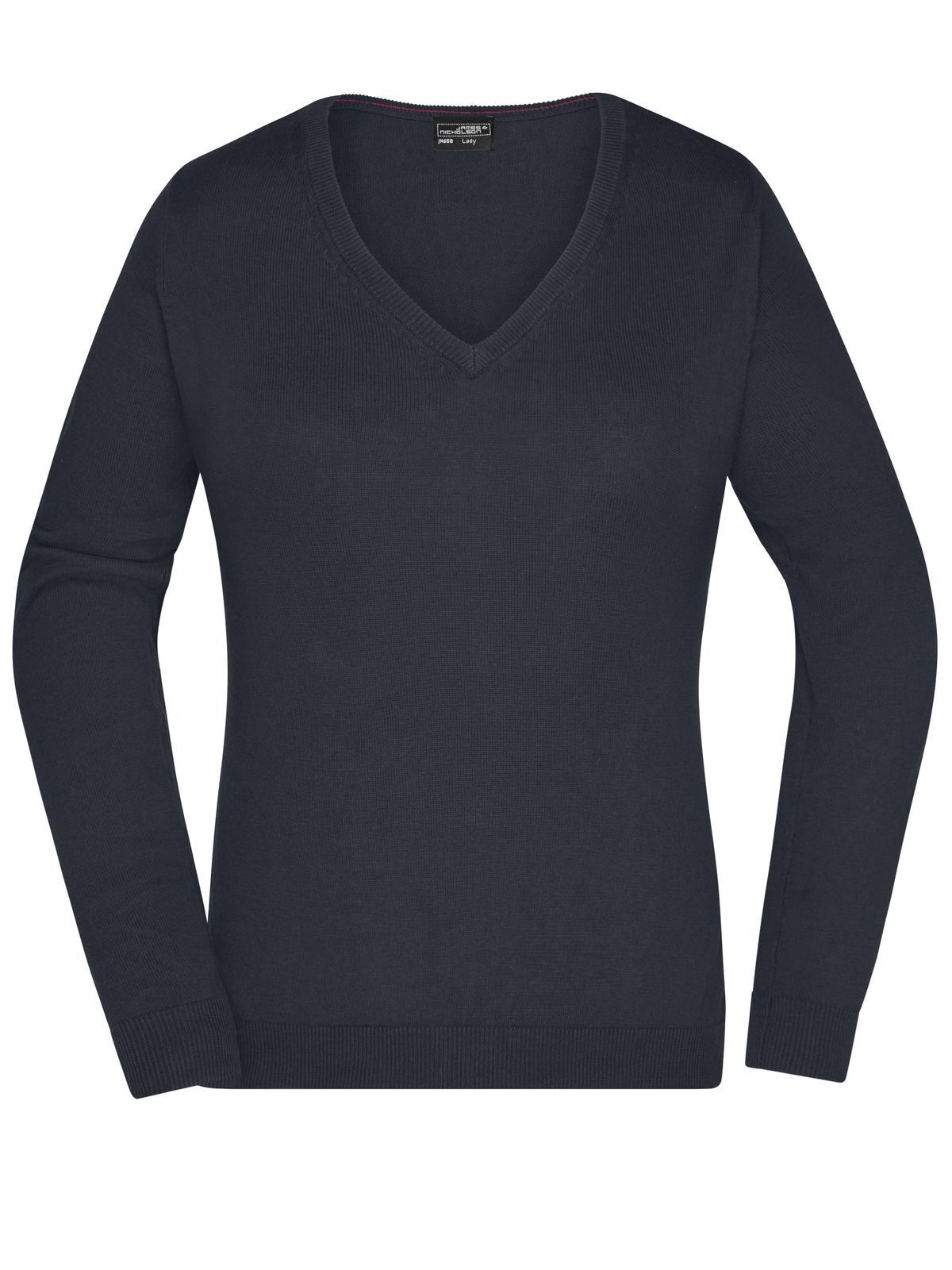 Ladies´ V-Neck Pullover - BL - Black