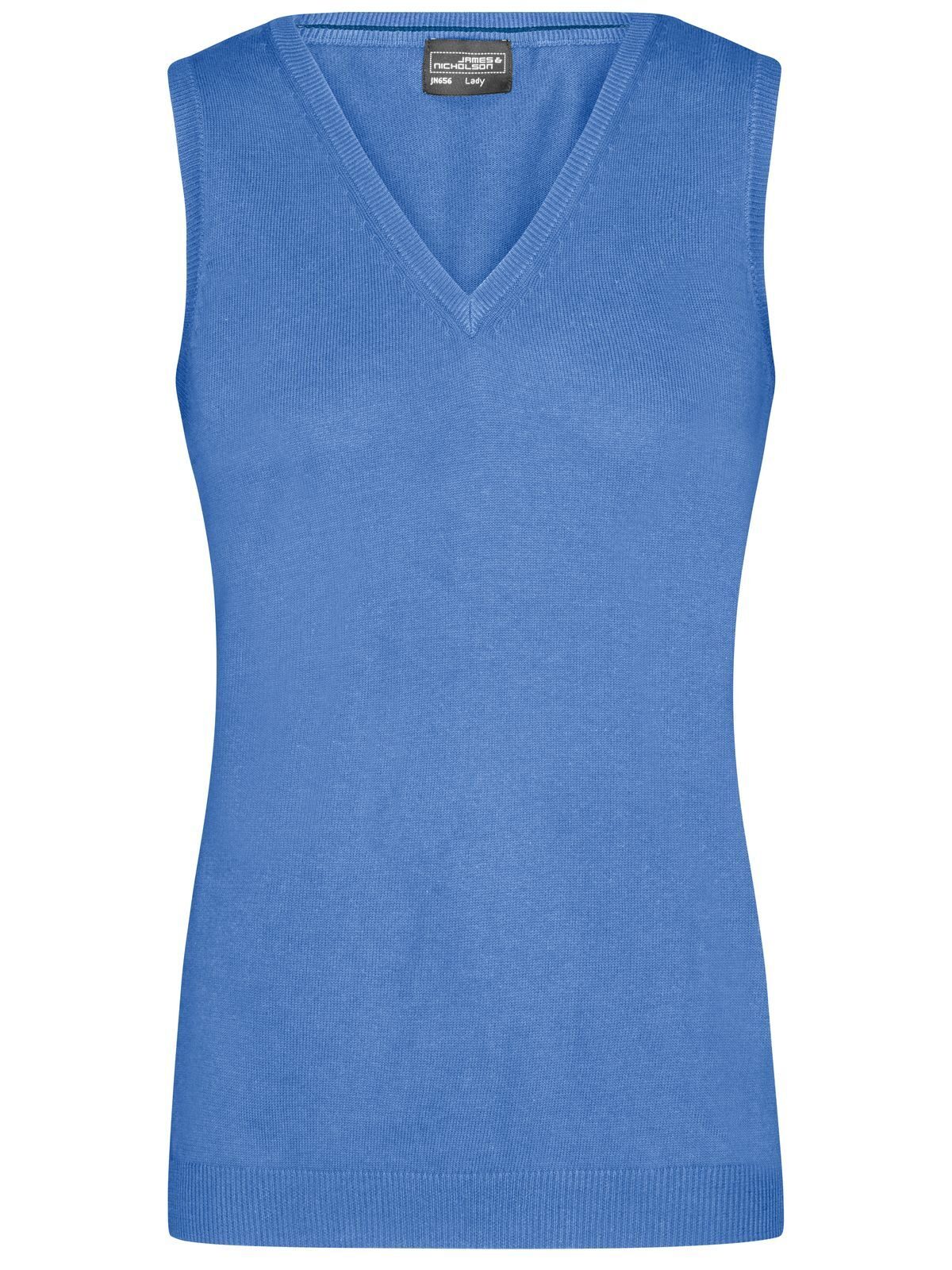 Ladies´ V-Neck Pullunder - GLBLU - Glacier blue