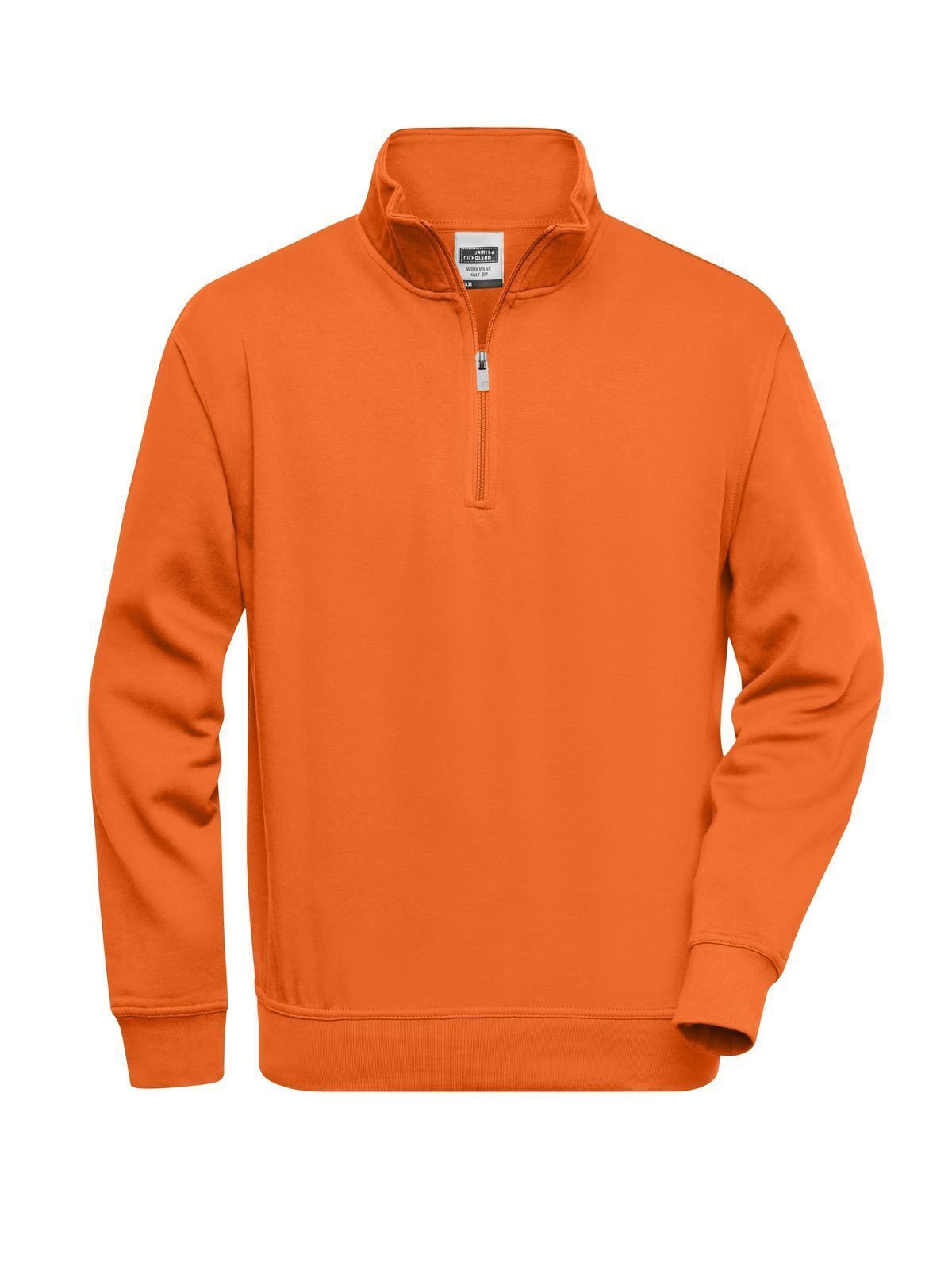 Arbeitskleidung mit halbem Reißverschluss - Or- Orange