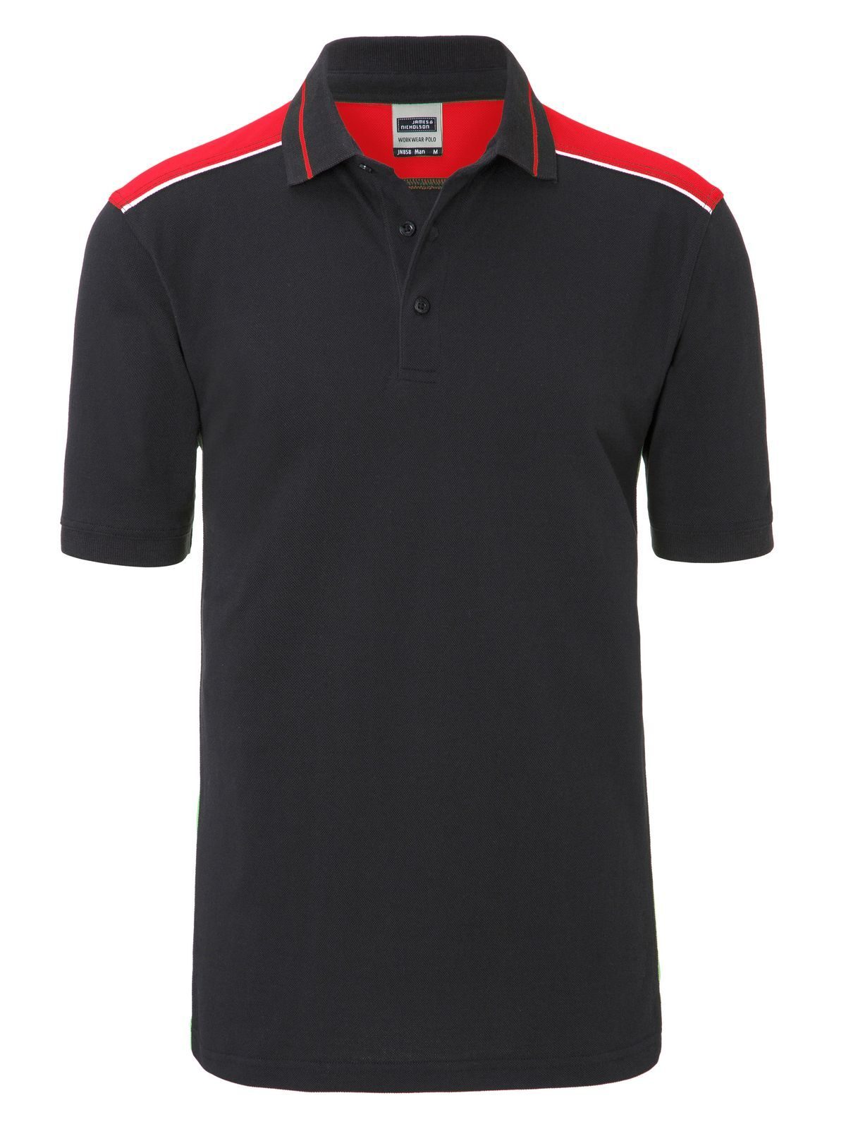 Men´s Workwear Polo - COLOR - - CBRD - Carbon-Red